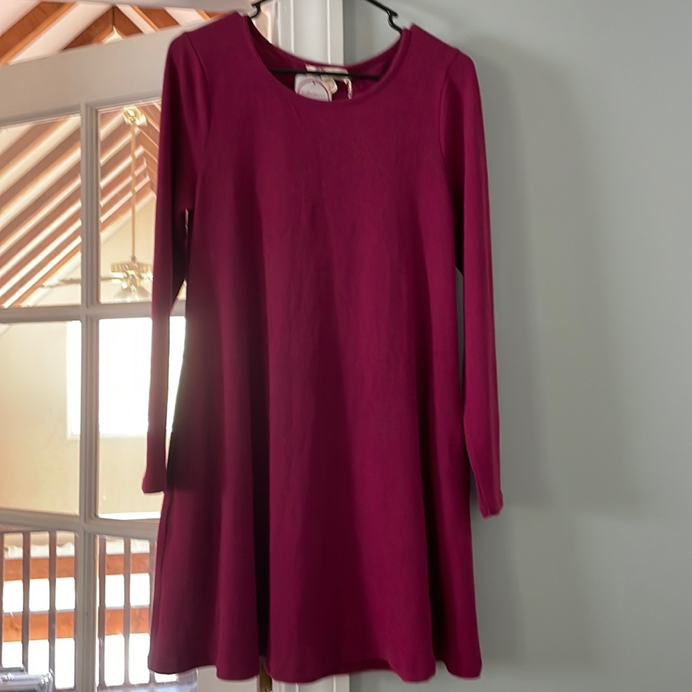 Brand new with tags magenta dress! Pockets!